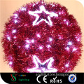 Red Christmas Motif Led Ball Lights for street decorations